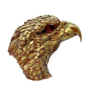 Eagle Face Showpiece for Home Decor (Antique) Polyresin – 8.5 Inch - Image 3