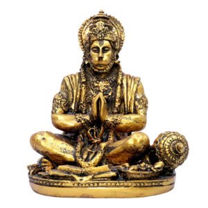 Lord Shiva Idol Statue Especially for Car Dashboard (Antique Gold) Polyresin - 7 Inch - Image 2
