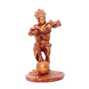 Bahubali Hanuman Idol Showpiece Espacially for Car Dashboad (Red & Golden) Polyresin - 8 Inch - Image 2