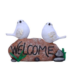 Welcome Sparrow Showpiece for Home Decor (Polyresin) - 7.5 Inch - Image 2