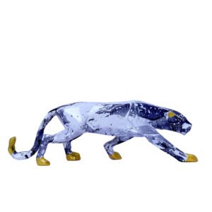 Jaguar Showpiece for Home Decor (Grey & White) Polyresin – 3 Inch - Image 2