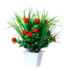 Artificial Plant Showpiece for Home Decor (Plastic) – 8 Inch - Image 2