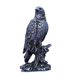 Mighty Eagle Showpiece for Home Decor (Silver) Polyresin – 8 Inch - Image 3