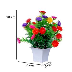 Artificial Plant Showpiece for Home Decor (Plastic) – 8 Inch - Image 3