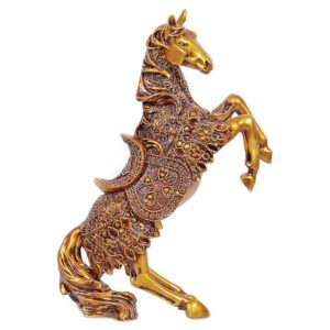 Antique Big Horse Showpiece for Home Decor (Antique) Polyresin – 14 Inch - Image 2