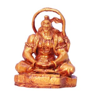 Lord Hanuman Idol Showpiece Especially for Car Dashboard (Golden) Polyresin - 2.8 Inch - Image 2