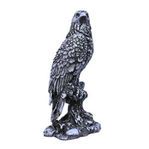 Mighty Eagle Showpiece for Home Decor (Black & White) Polyresin – 8 Inch - Image 3