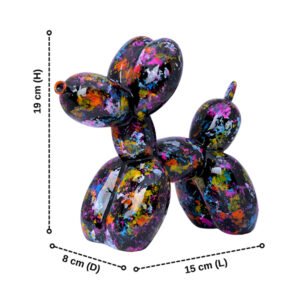 Balloon Dog Showpiece for Home Decor (Multicolor) Polyresin - 7.5 Inch - Image 2