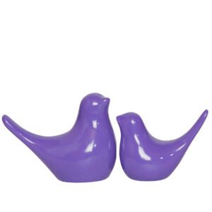 Creative Love Birds Showpiece for Home Decor (Purple) Polyresin – 3.5 Inch - Image 2