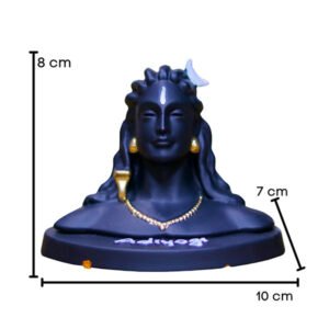 Adiyogi Idol Showpiece for Home Decor (Black) Polyresin – 3 Inch - Image 3
