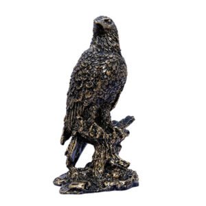 Mighty Eagle Showpiece for Home Decor (Antique) Polyresin – 8 Inch - Image 3