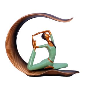 Graceful Yoga Meditation Sculpture – Artistic Resin Figurine for Home & Office Decore (L-27cm,B-10cm,H-24cm) - Image 2