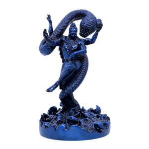 Tandav Lord Shiva Idol Statue Especially for Car Dashboard (Blue) Polyresin - 6 Inch - Image 2
