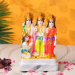 Rama Darbar Idol Showpiece (Multicolor) Marble - 6 Inch