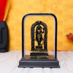 LED Ram Lalla for Home Decor (Black) Polyresin – 7 Inch