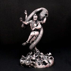 Tandav Lord Shiva Idol Statue Especially for Car Dashboard (Multicolor) Polyresin - 6 Inch - Image 1