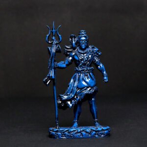 Lord Shiva Idol Statue Especially for Car Dashboard (Blue) Polyresin - 5 Inch - Image 1