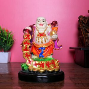 Multicolor Laughing Buddha Idol for Wealth & Luck