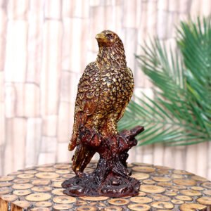 Mighty Eagle Showpiece for Home Decor (Antique) Polyresin – 8 Inch - Image 1