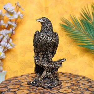 Mighty Eagle Showpiece for Home Decor (Antique) Polyresin – 8 Inch - Image 1