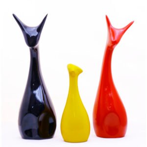 Lucky Deer Family Showpiece Set of 3 for Home Decor (Multicolor) Polyresin – 10 Inch - Image 3