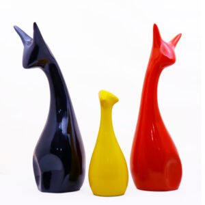 Lucky Deer Family Showpiece Set of 3 for Home Decor (Multicolor) Polyresin – 10 Inch - Image 2