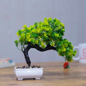 Artificial Plant Showpiece for Home Decor (Plastic) – 10 Inch - Image 1