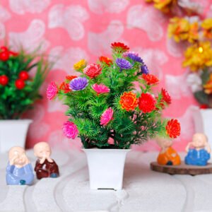 Artificial Plant Showpiece for Home Decor (Plastic) – 8 Inch - Image 1