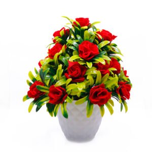 Artificial Plant Showpiece for Home Decor (Plastic) – 9 Inch - Image 2