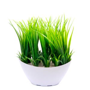 Grass Artificial Plant Showpiece for Home Decor (Plastic) – 7.5 Inch - Image 2