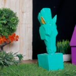 Grazing Horse Showpiece for Home Decor (Green) Polyresin – 10 Inch