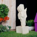 Grazing Horse Showpiece for Home Decor (Light Yellow) Polyresin – 10 Inch