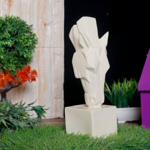Grazing Horse Showpiece for Home Decor (Light Yellow) Polyresin – 10 Inch