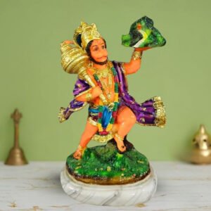 Lord Hanuman Idol Marble Sculpture - 12 Inch - Image 1