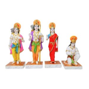 Exquisite Ram Darbar Marble Idol Showpiece for Home Decor (Marble)– 24 Inch - Image 2