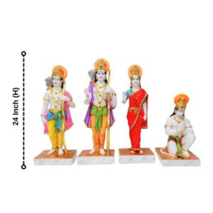 Exquisite Ram Darbar Marble Idol Showpiece for Home Decor (Marble)– 24 Inch - Image 3