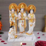 Exquisite Ram Darbar Marble Idol Showpiece for Home Decor (Marble)– 10 Inch