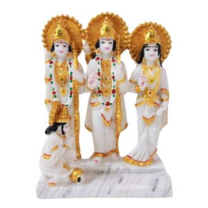 Exquisite Ram Darbar Marble Idol Showpiece for Home Decor (Marble)– 10 Inch - Image 2