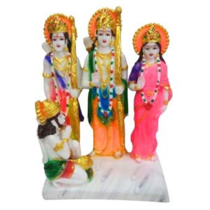 Exquisite Ram Darbar Marble Idol Showpiece for Home Decor (Marble)– 12 Inch - Image 2