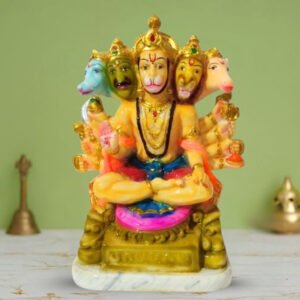 Lord Panchmukhi Hanuman idol Sculpture Statue for Home Decor (Marble) – 20 Inch - Image 1