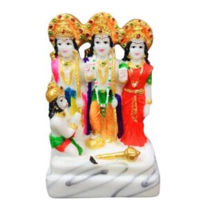Exquisite Ram Darbar Marble Idol Showpiece for Home Decor (Marble)– 5 Inch - Image 2