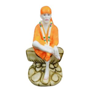 Sai Baba Idol Divine Marble Statue for Home & Office - 15 inch - Image 2