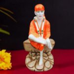 Sai Baba Idol Divine Marble Statue for Home & Office - 15 inch
