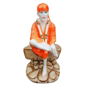 Sai Baba Idol Divine Marble Statue for Home & Office - 15 inch - Image 2