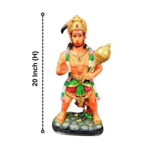 Lord Hanuman Idol Marble Sculpture - 20 Inch - Image 3