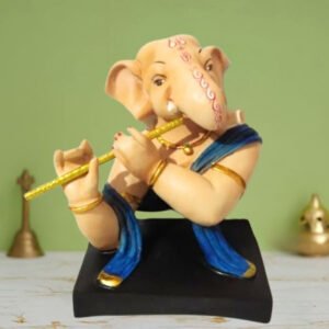 Lord Ganesh idol showpiece for home and office (Marble) -12 inch - Image 1