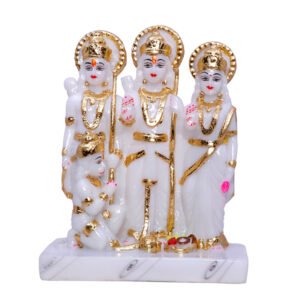 Exquisite Ram Darbar Marble Idol Showpiece for Home Decor (Marble) – 9 Inch - Image 2