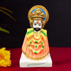Khatu Shyam Idol Showpiece Figurine Statue (Marble) – 6 Inch - Image 1