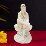Sai Baba Idol Divine Marble Statue for Home & Office - 12 inch