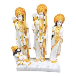 Exquisite Ram Darbar Marble Idol Showpiece for Home Decor (Marble) – 18 Inch - Image 2